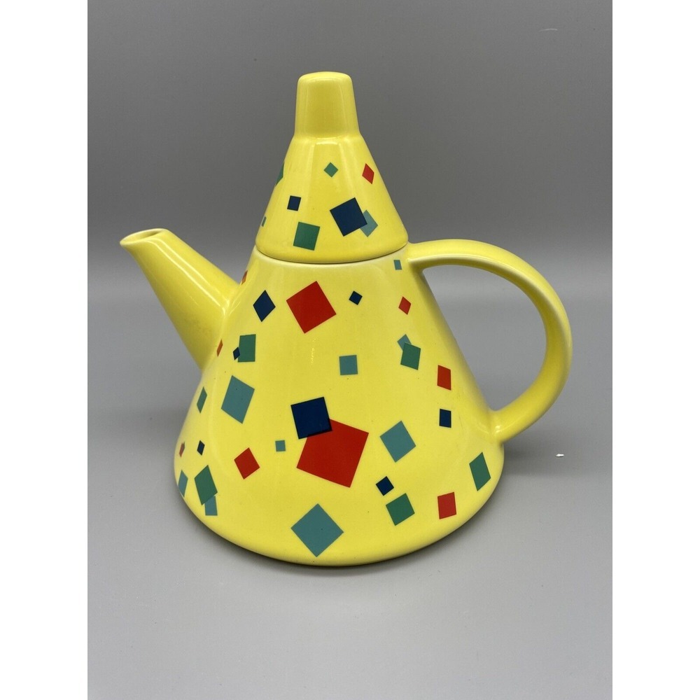 Toscany Collection Memphis Mid Century Postmodern Teapot Made in Japan RARE